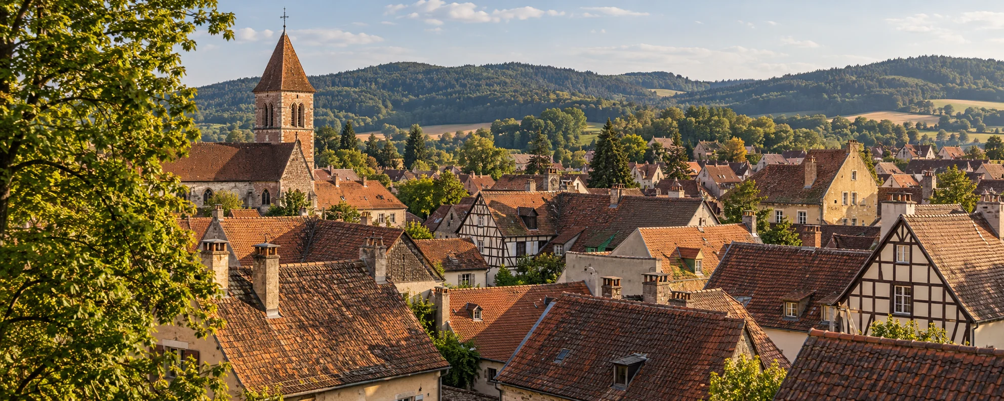 KI-generiertes Symbolbild einer historischen Altstadt